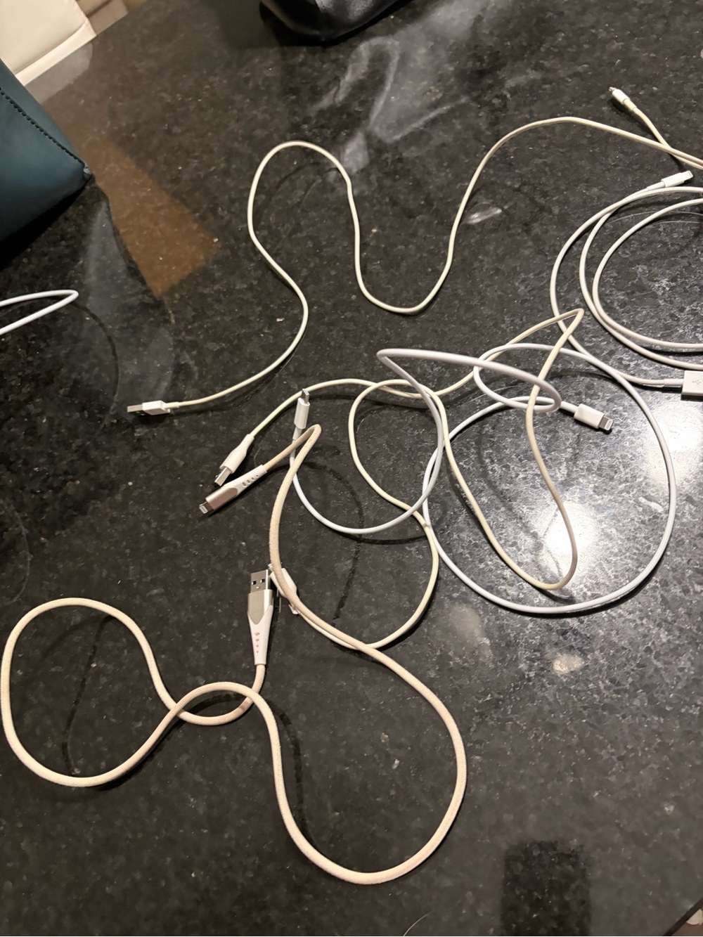 Universal White & Light Gray Charging Cables - Multi-Pack